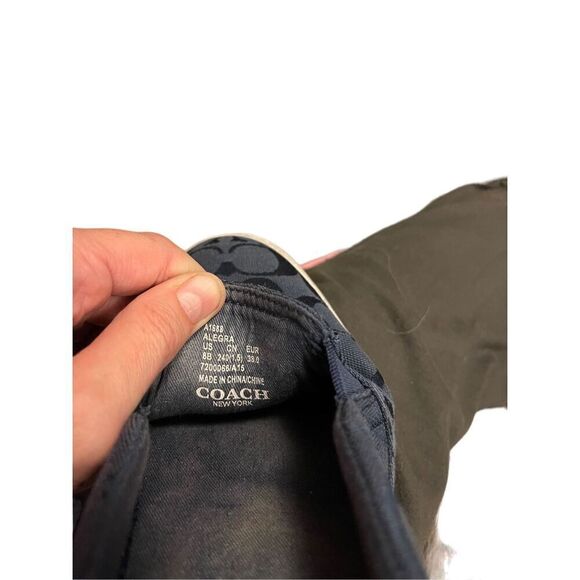 Coach - Logoed Canvas slide in loafers - 8 - Picture 7 of 7